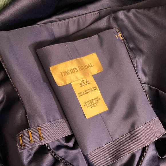 Colbalt Blue ball gown, David’s Bridal, size 6 - Picture 9 of 11